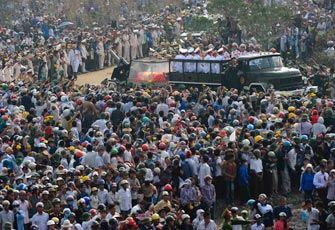 武元甲大将遗体在家乡落葬