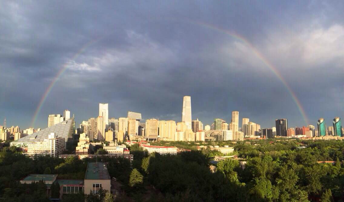 雨后的北京 雾霾退去 整个城市美的让人想哭