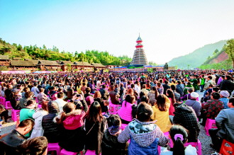 11月28日,从江县第十届原生态侗族大歌节开幕