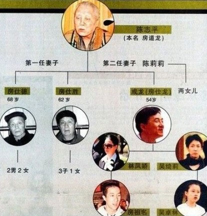 成龙家谱曝光（资料图）