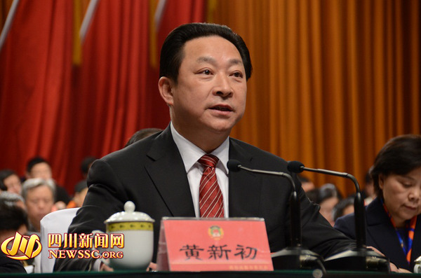 四川省委常委、成都市委书记黄新初在政协第