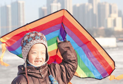 放飞春天|风筝|母亲