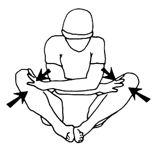 腹股沟背靠背拉伸|放松|腹股沟