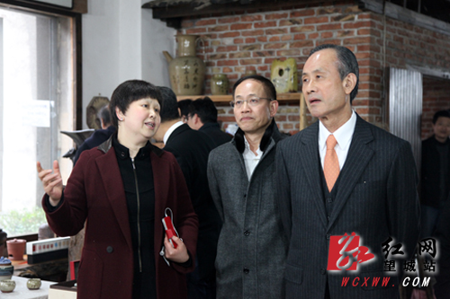 望城湘台文化创意产业园迎来台湾三品会考察