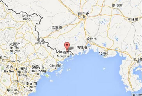 A点为事发地：中越边境广宁省北风生