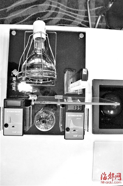 劣质膜阻隔后，紫外线指数为139