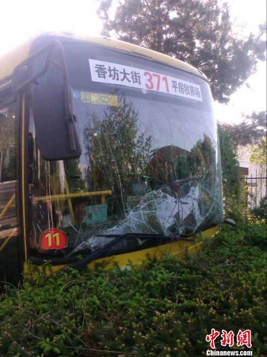 哈尔滨两辆公交车相撞致名21乘客入院解培华摄