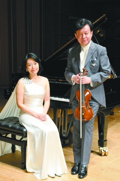 小提琴家盛中国和妻子濑田裕子