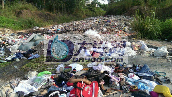 垃圾焚烧点现场 拍摄时间：2014年5月27日