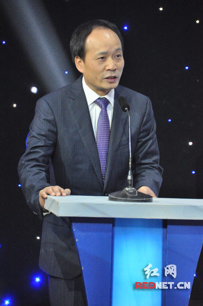 (常德市市长周德睿。赵静 摄)