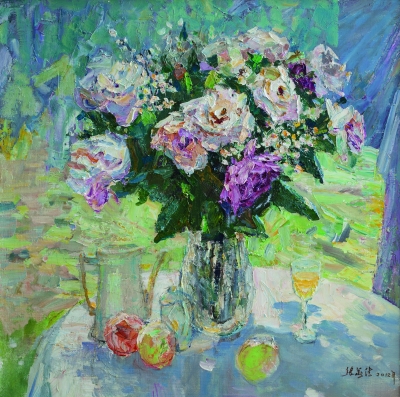 响亮高调激越的色彩语言|油画|油画家