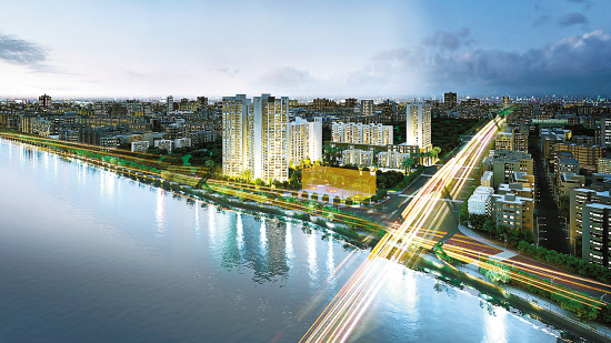 　　广钢新城在售产品的楼价与地价相近    图片由开发商提供