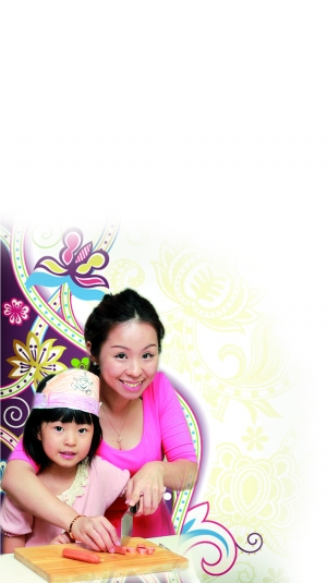 三文鱼粒粒炒饭|红萝卜|妈妈