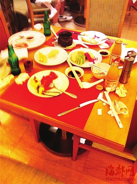 福州香格里拉自助餐 浪费依旧|香格里拉|食物_