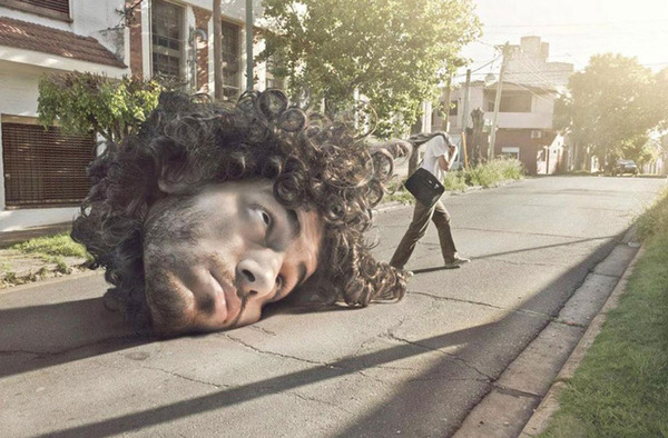 阿根廷摄影师用ps技术创造超现实诡异自画像(高清组图