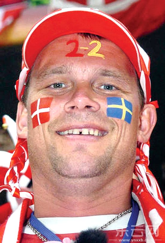 2004年欧洲杯,瑞典2比2丹麦。