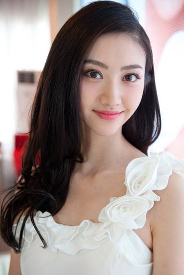 景甜长发发型<em>图片</em> <em>淑女性感</em>两不误|景甜|发型_