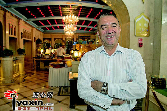 7月10日，乌市新华南路，雪克皮业董事长肖开提·阿不来提