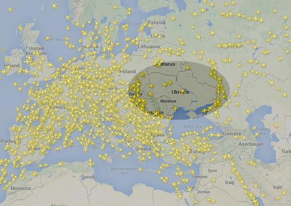 我国民航客机已经绕开乌克兰东部领空飞行|航