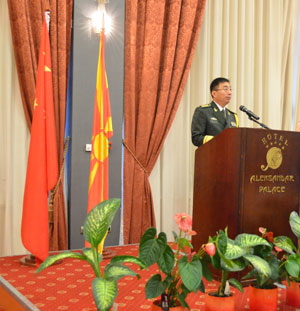 驻马其顿大使馆举行87周年建军节招待会|中国