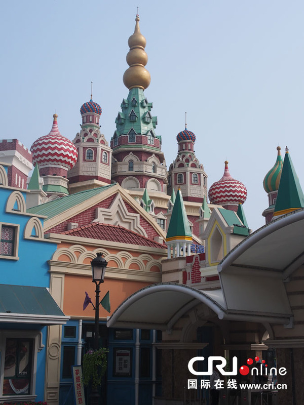 俄罗斯文化创意风情街上的俄式建筑