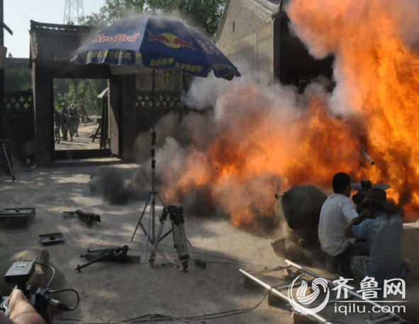 《大刀记》拍摄现场