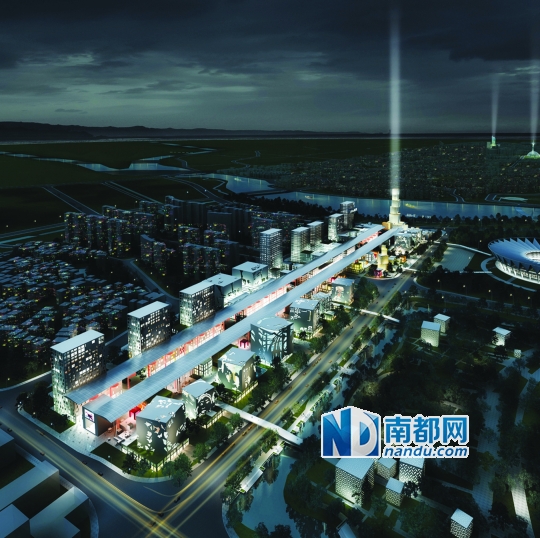 佛山新城文化综合体效果图。