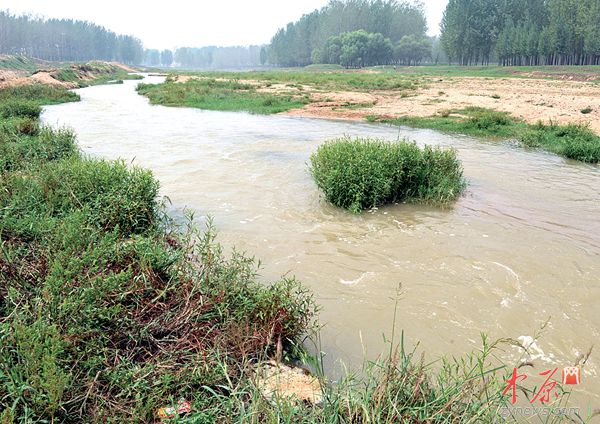 分流到澎河的水,进入白龟山水库