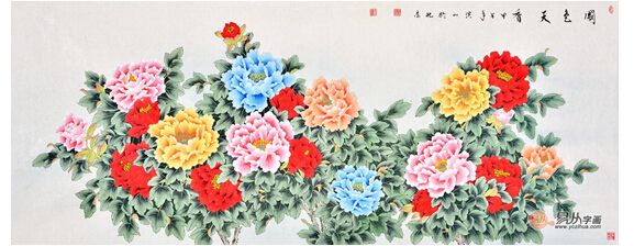 国画牡丹牡丹国画寓意好雍容大气送富贵繁荣兴旺之象征