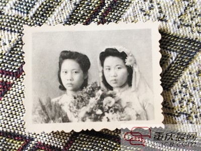 朱家慧仅剩的一张婚纱照。