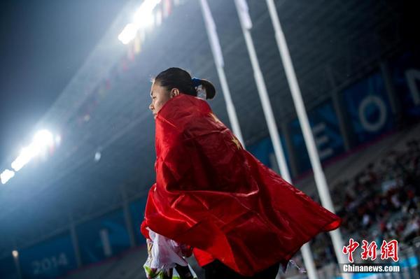 张文秀夺亚运会女子链球金牌|亚运会|张文秀