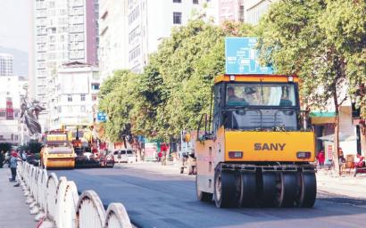 万源城区市政基础设施维修完工|城市|万源