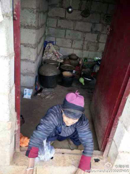 景谷高龄老人生活状况 网友供图