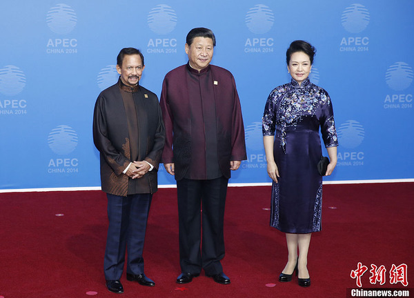 习近平夫妇欢迎文莱苏丹哈桑纳尔|国家主席|杜