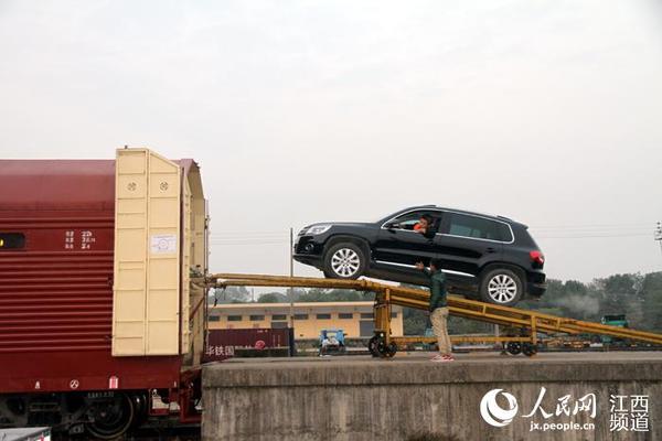 从北京来江西自驾游的私家车“坐”上火车由九江南站返回大红门站。