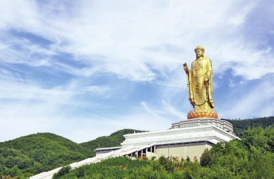 平顶山尧山大佛景区供图高清图片