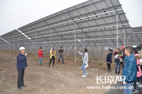 项目负责人给大家做讲解。冯晓帆 摄