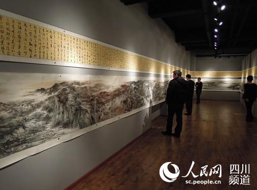 2012年，黄国铭36米长卷在京展出。