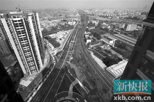 ■昨日,同德围南北高架通车。
