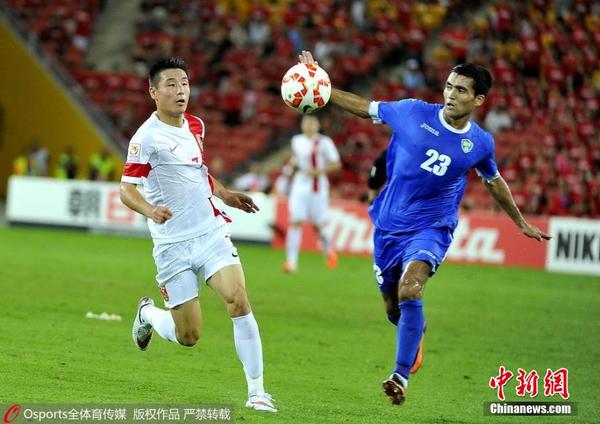 2015年亚洲杯分组赛 中国对阵乌兹别克斯坦|男