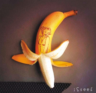 香蕉变梦露 创意无极限|艺术|作品