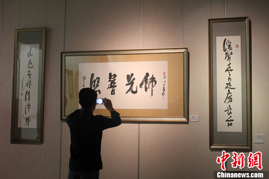 星云大师百余幅一笔字书法亮相河南|书法|墨宝