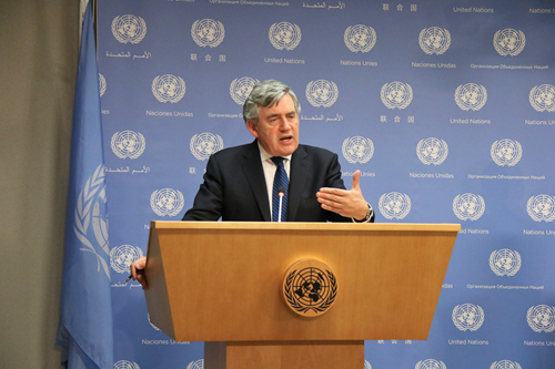 英国前首相布朗呼吁成立全球儿童教育紧急基金