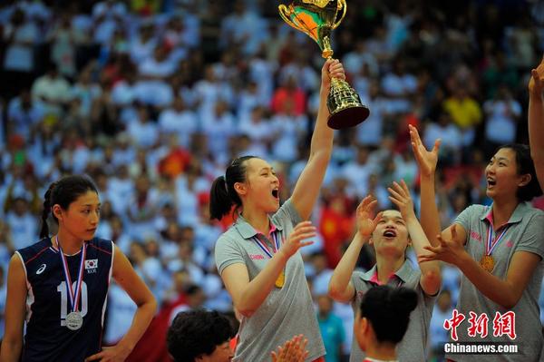 中国女排亚锦赛力克韩国 重登亚洲之巅|亚锦赛