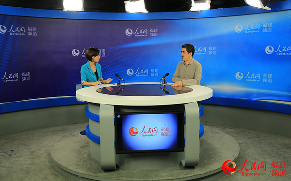 晓风书屋创始人许志强接受人民网专访 邹家骅摄