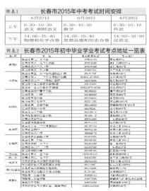长春市中考考点确定|考点|考场