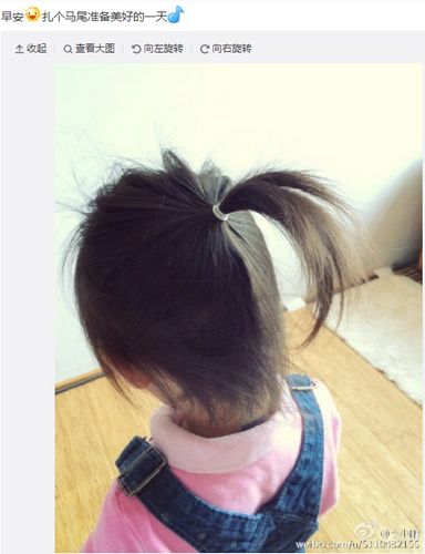 小鹏女儿扎冲天马尾 网友:小时候应<em>常剪头发</em>|体