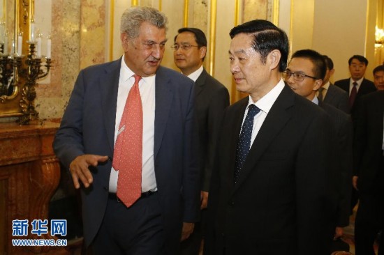 刘奇葆会见西班牙众议长和人民党副总书记|中