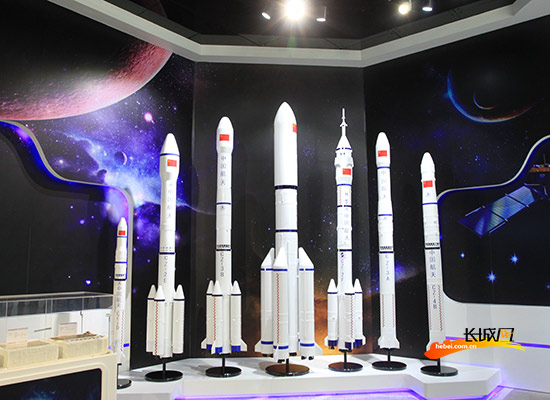 固安卫星导航产业园航天模型。李艳 摄