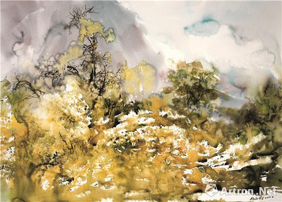 贡嘎春色Spring Scenery on Mount Gongga 78×110 cm 高志华 _ GaoZhihua